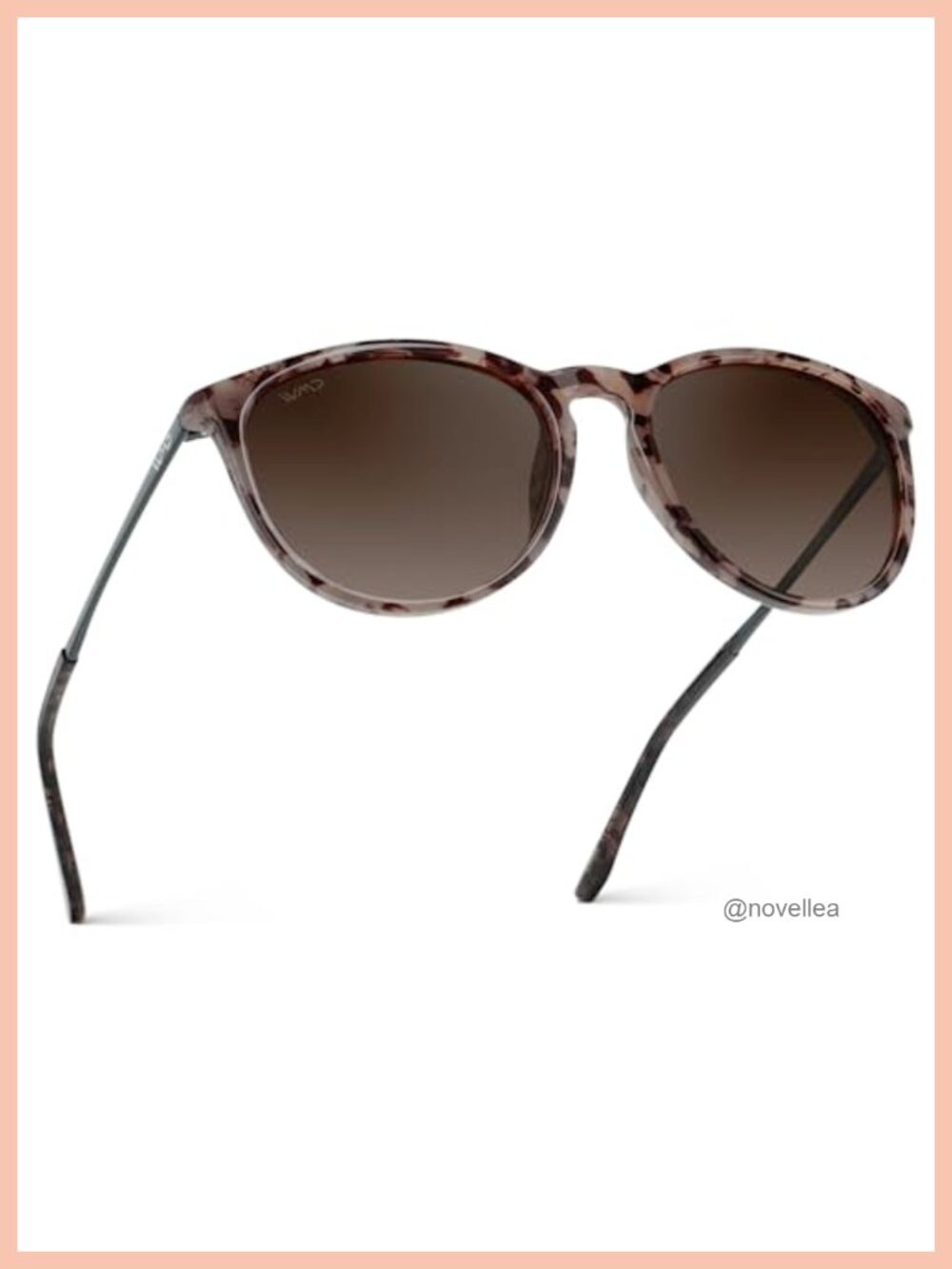 Women's Polarized Retro Round Sunglasses UV400 Polycarbonate Frame